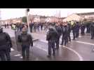 Dunkerque : Manifestation en marge de la venue d'Emmanuel Macron