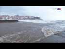 Banyuls-sur-Mer : l'écume a déjà envahi toute la plage