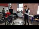 Rémy Delefosse répète pour le concert de Beaupré