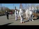 Les masques blancs à Douvrin