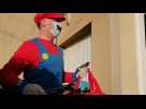 Crèvecoeur-le-Grand : Mario Bros livre une pizza au petit Raphaël, qui se bat contre un cancer