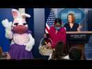 Le lapin de Pâques rend visite aux journalistes à la Maison Blanche