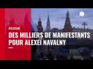 VIDÉO. Russie : des milliers de manifestants pour soutenir Alexeï Navalny