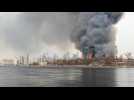 Gigantesque incendie dans une fabrique historique de Saint-Petersbourg