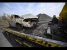 Escautpont : il enlève les voitures brûlées du terril de Raismes