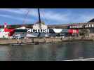 VIDÉO. Lorient : mise à l'eau de l'Actual Ultim 3