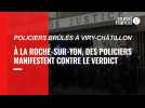 VIDEO. La Roche-sur-Yon : des policiers manifestent devant le tribunal