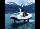 Bienvenue à bord du taxi volant SeaBubbles sur le lac d'Annecy !