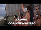 Corinne Masiero : des intermittents à Lille se mettent 