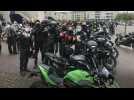 500 motards en colère manifestent dans les rues de Caen