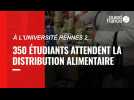 Précarité : 350 étudiants à la distribution alimentaire de Rennes 2