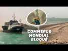 En Égypte, le canal de Suez bloqué par un porte-conteneurs après un accident