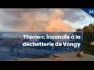 Thonon: incendie à la déchetterie de Vongy
