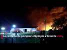 L'impressionnant incendie d'une déchetterie près de Toulouse a ravagé 1500 m² de matériaux