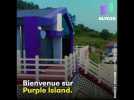 Cette île coréenne est entièrement peinte en violet