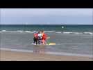 Dunkerque: démonstration de sauvetage d'un kitesurfeur blessé