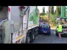 Pont-à-Vendin: un camion-poubelle finit sa course dans une maison