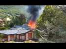 Incendie à l'école de barby