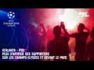 Atalanta - PSG : Feux d'artifice des supporters sur les Champs-Elysées et devant le Parc