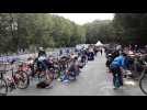 Triathlon des Moines : ambiance sur la course cadets/juniors