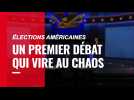 Élections américaines. Un premier débat qui vire au chaos