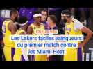 Finales NBA: victoire facile des Lakers lors du premier match