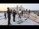 A Dresde, un concert sur le toit des immeubles