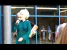 La chanteuse yiddish Talila au vernissage de l'exposition du musée de la Résistance de Bondues