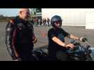 Mons : interview de David Jeanmotte chez Harley Davidson. vidéo Eric Ghislain