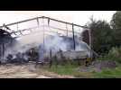 Mingoval : incendie de deux hangars