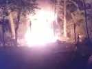 Incendie dans le camp de migrants à Waremme