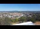 Alès : la vue sur la ville depuis le site de l'Ermitage