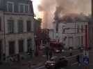 Incendie rue de Bastogne, Arlon.