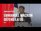 Emmanuel Macron défend la 5G devant des entreprises du numérique