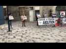 Manifestation anti-chasse à courre à Alençon