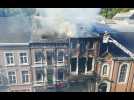 Incendie à Verviers: l'église menacée par les flammes