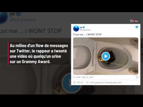 VIDEO : En roue libre, Kanye West urine son un Grammy Award
