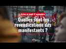 Grève ce jeudi 17 septembre : quelles sont les revendications des manifestants ?