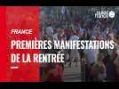 France. Premières manifestations de la rentrée