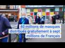 40 millions de masques seront distribués gratuitement à sept millions de Français d'après Olivier Veran