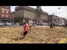 Une cinquantaine de joueurs au beach volley, organisé par le club de volley de Cambrai