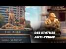 Des artistes créent des statues vivantes anti-Trump à Washington