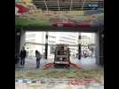 Bruxelles: la fresque des Schtroumpfs de la Gare Centrale s'est effondrée