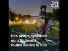 Bordeaux : Des pistes cyclables qui s'éclairent toutes seules la nuit