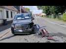 Violente collision frontale rue de Menin, à la limite d'Estaimpuis (Belgique) et de Wattrelos (France)