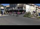 Alès : la caravane et les coureurs du Tour de France en centre ville d'Alès