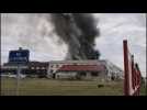 Incendie à l'usine Mondelez à Saint-Quentin