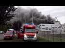 Un incendie ravage l'usine LU de Jussy