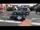 Violente collision à Calais entre une moto et une voiture