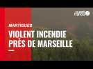 Violent incendie près de Marseille